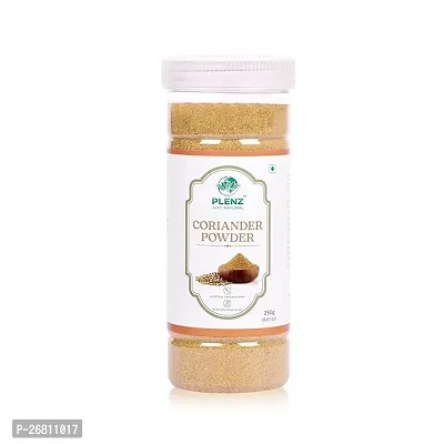 Plenz Nutrawell Coriander/Dhaniya Powder Pure And Natural For Daily Cooking Needs - Sealed Reusable Airtight Jar 250Gm (Pack Of 1)-thumb0