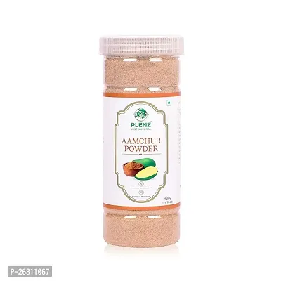 Plenz Nutrawell Aamchur/Dry Mango Powder Pure And Natural For Daily Cooking Needs - Sealed Packed Reusable Airtight Jar (400G. Pack Of - 1)-thumb0