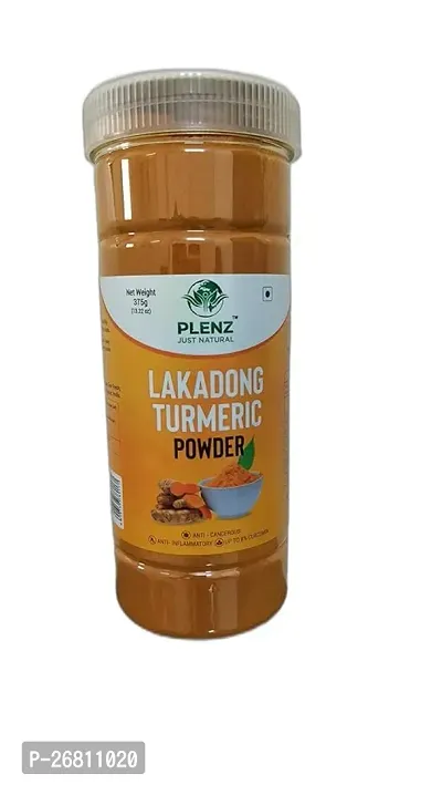 Plenz Nutrawell Lakadong Turmeric/Haldi Powder Pure And Natural For Daily Cooking Needs - Sealed Packed Reusable Airtight Jar 375Gm.