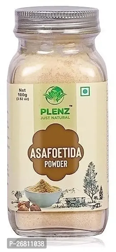 Plenz Nutrawell Asafoetida/Hing Powder Pure  Natural For Daily Cooking Needs - Sealed Packed Reusable Airtight Jar 100Gm.-thumb0