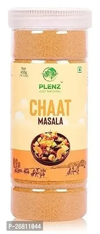 Plenz Nutrawell Spices Chat Masala Spowder Pure And Natural For Daily Cookig Needs Healthy Life Sealed Packed Reusable Airtight Jar 400G. Pack Of - 1