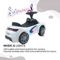 Dash F1 Musical Ride On Car with Front  Rear Lights, Steering Drive, Car for Kids, Ride On, Rideon Car for Kids, Car with Music  Light, Kids Car, Kids Ride On, Musical Car (White)-thumb1