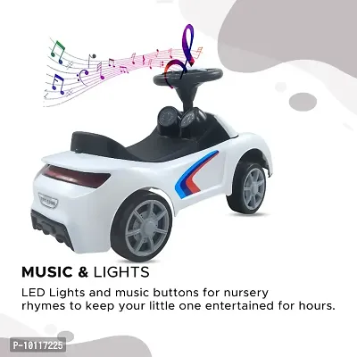 Dash F1 Musical Ride On Car with Front  Rear Lights, Steering Drive, Car for Kids, Ride On, Rideon Car for Kids, Car with Music  Light, Kids Car, Kids Ride On, Musical Car (White)-thumb2