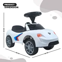 Dash F1 Musical Ride On Car with Front  Rear Lights, Steering Drive, Car for Kids, Ride On, Rideon Car for Kids, Car with Music  Light, Kids Car, Kids Ride On, Musical Car (White)-thumb3