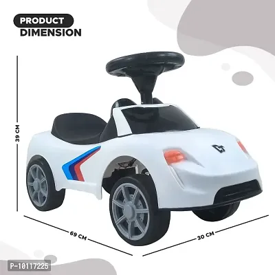 Dash F1 Musical Ride On Car with Front  Rear Lights, Steering Drive, Car for Kids, Ride On, Rideon Car for Kids, Car with Music  Light, Kids Car, Kids Ride On, Musical Car (White)-thumb4