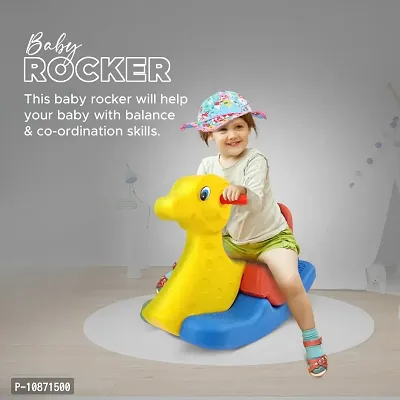 Deer Shaped Baby Rocker for 2 Years+, Kids Rocker , Toddler Baby Rocker, Rocker for Kids, Kids Ride on - Multicolor-thumb0