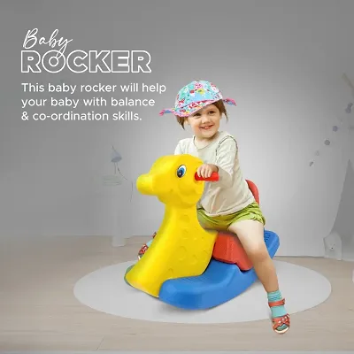 Deer Shaped Baby Rocker for 2 Years+, Kids Rocker , Toddler Baby Rocker, Rocker for Kids, Kids Ride on - Multicolor