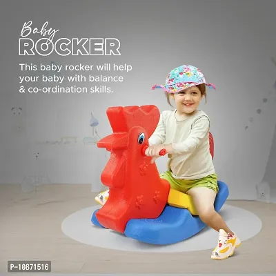 Hen Shaped Baby Rocker for 2 Years+, Kids Rocker , Toddler Baby Rocker, Rocker for Kids, Kids Ride on - Multicolor-thumb0