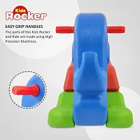 Elephant Shaped Baby Rocker for 2 Years+, Kids Rocker , Toddler Baby Rocker, Rocker for Kids, Kids Ride on - Multicolor-thumb1