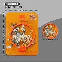Tom Jerry Shaped Portable Hanging Basketball Board with Ring Net  Ball for Kids, Basketball Board for Boys and Girls, Indoor and Outdoor Games- Basketball Baord-thumb1