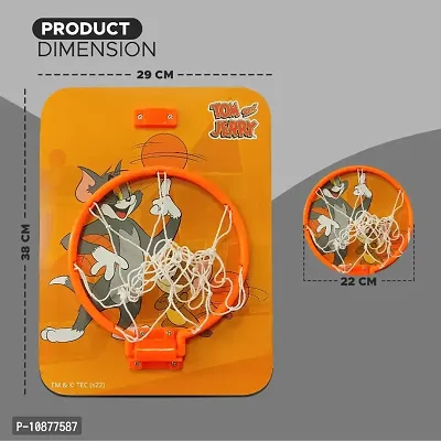 Tom Jerry Shaped Portable Hanging Basketball Board with Ring Net  Ball for Kids, Basketball Board for Boys and Girls, Indoor and Outdoor Games- Basketball Baord-thumb2
