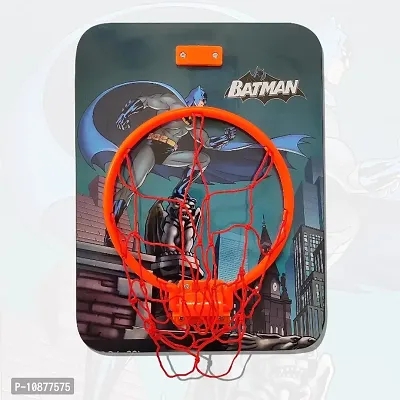 Batman Shaped Portable Hanging Basketball Board with Ring Net  Ball for Kids, Basketball Board for Boys and Girls, Indoor and Outdoor Games- Basketball Baord-thumb3