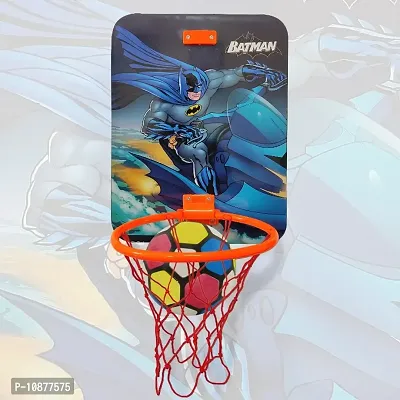Batman Shaped Portable Hanging Basketball Board with Ring Net  Ball for Kids, Basketball Board for Boys and Girls, Indoor and Outdoor Games- Basketball Baord-thumb4