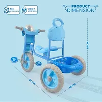 Dash Vega Tricycle with Music  Light  Storage Basket for Kids, Baby Cycle, Tricycle, Baby Tricycle, Tricycle for Kids - Blue-thumb3