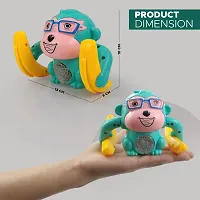 Dancing and Spinning Rolling Doll Tumble Monkey Toy ,Voice Control Banana Monkey with Musical Toy with Light and Sound Effects and Sensor, Musical toy, Toy for kids, Musical Monkey.-thumb2