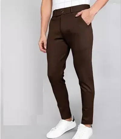 Stylish Lyocell Solid Casual Trouser For Men