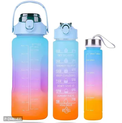 (Pack Of 3)Bottle Type-lrm;Round/Included Components-One Hanging Soft Hand For 900 Ml Bottle, 2 Straw, 2 Ltr Bottle, 900Ml Bottle,300Ml Bottle