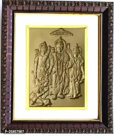 Sita Ram Gold Plated Photoframe For Home Temple And Gift Religious Frame