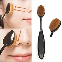 Nisha's store makeup brush set of 5 1 oval brush and 2 sponge-thumb2