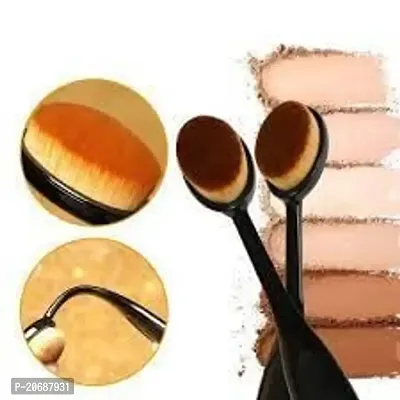 Nisha's store makeup brush set of 5 1 oval brush and 2 sponge-thumb2