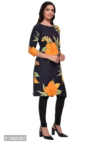 MegaStyle Crepe Straight Women Kurti-thumb2