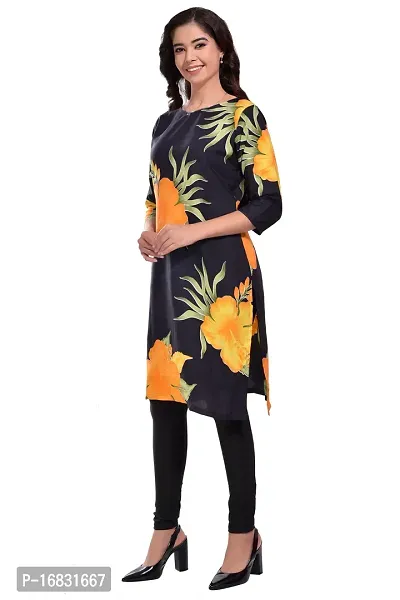 MegaStyle Crepe Straight Women Kurti-thumb3