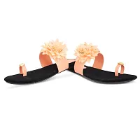Elegant Black Solid Synthetic Women's Sandals-thumb3
