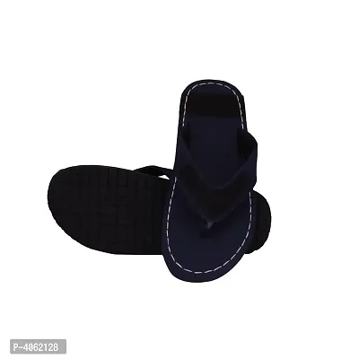 Stylish Blue Synthetic Leather Slippers For Men-thumb4