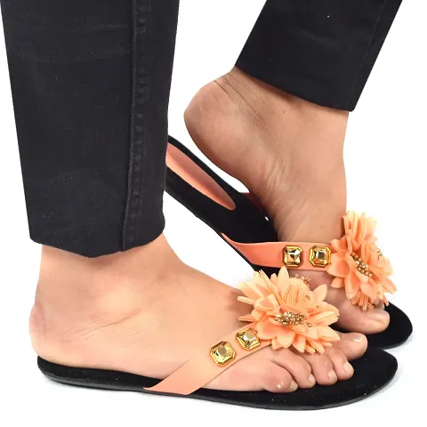 Elegant Solid Synthetic Slippers For Women