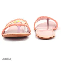 Elegant Pink Solid Synthetic Slippers For Women-thumb4