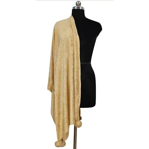 Elite Wool Solid Stoles For Women