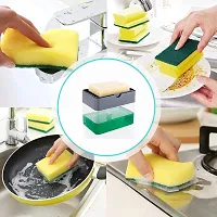 2-in-1 Kitchen Soap Dispenser - Convenient Dish Soap and Sponge Holder-thumb4
