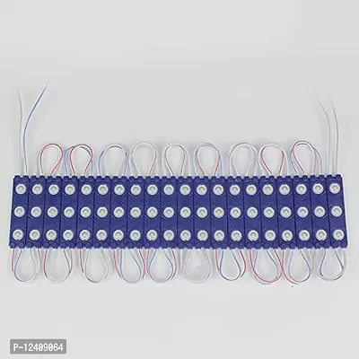 Satguru 3 LED Strips 12V Waterproof 5630/5730 LED SMD Injection Module ( Color - Blue, 20 Modules led )-thumb0