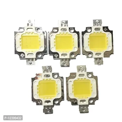 Satguru 5Pcs 5W DC9-12V White High Power LED SMD Bead Chips Bulb Light Lamp