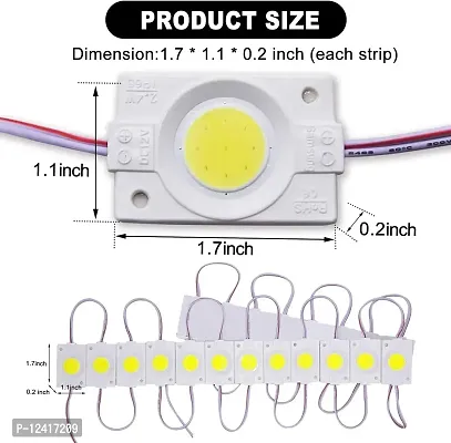 Satguru 20 Piece Dc12V SMD 3535 2.4W Led Module Strip Lighting (White)-thumb2