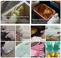 Silicone Hand Gloves for Cleaning Pack of 1-thumb2