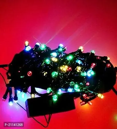 Diwali Decorative 12 Meter LED String Lights Serial Bulbs for Home Decoration Festival Christmas Multi-Purpose Multicolour || TA18-thumb0