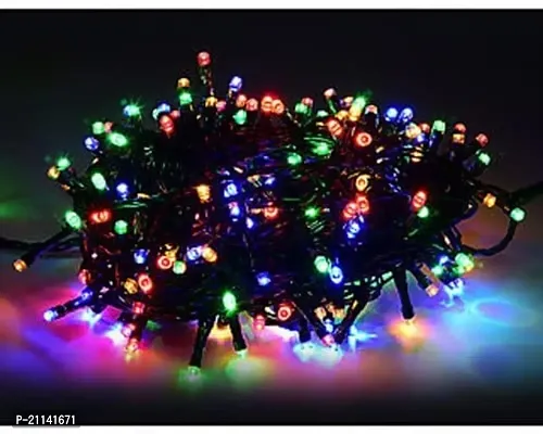 Multicolor String Strip Decoration Lights of 13 Meter 40 Serial Bulbs Decoration Lighting for Diwali Christmas Navratri Decorative Dussehra-thumb0