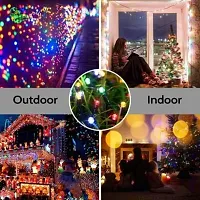 Multicolor String Strip Decoration Lights of 12 Meter 40 Serial Bulbs Decoration Lighting for Diwali Christmas Navratri Decorative Dussehra-thumb3