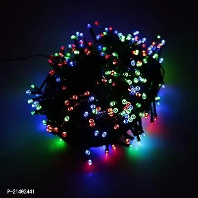 12 Meter Waterproof, Copper Wire LED Decorative String Fairy Rice Lights for Home Decoration Indoor Decoration Lights, Festival, Party, Wedding, Garden, Diwali (Multi Color)-thumb0