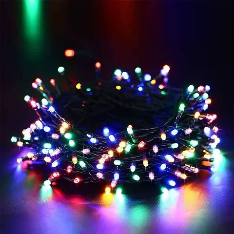 V@1 String Lights with 8 Modes & 6 Color Waterproof Indoor/Outdoor for Home Decoration Diwali Christmas Birthday Wedding Party LED String Lights Automatic Pattern Change Multicolor(40 Meter)AAZ20