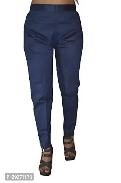 B.V. Fashions Women's Casual Slim Fit Cotton Trousers
