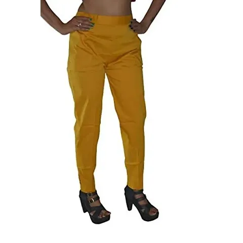 B.V. Fashions Women's Casual Slim Fit Cotton Trousers