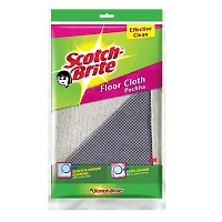 Scotch-Brite Cotton 1 Piece Floor Cleaning Cloth and 1 Piece Jet Scrubber Brush Tough (Multicolour) (H18-6030)-thumb2