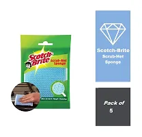 Scotch-Brite Scrub Net Sponge-Pack of 5-thumb1