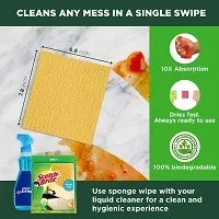 Scotch-Brite Combo of (Sponge Wipe 3 Pieces and Kitchen Wiper)-thumb1