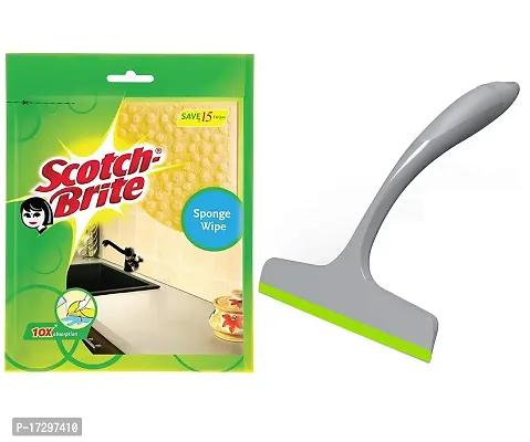 Scotch-Brite Combo of (Sponge Wipe 3 Pieces and Kitchen Wiper)-thumb0