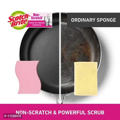 Scotch-Brite Plastic Utensil Non Scratch Scrub Sponge-Pack of 6-thumb3