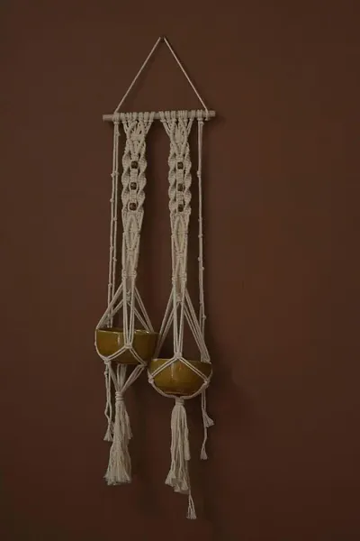 Beautiful Cotton Rope Wall Plant Hanger