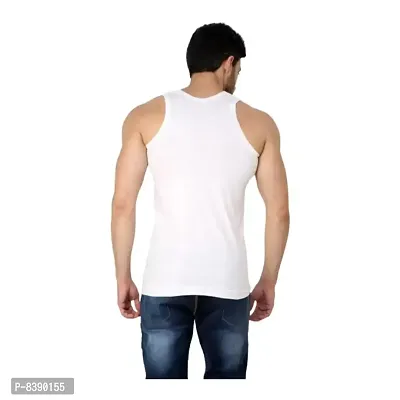 Mens Cotton Vest RN Combo Pack of 3,White-thumb2